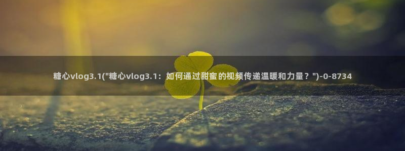 糖心vlog旧版安装:糖心vlog3.1